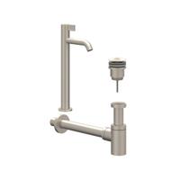 IVY Fonteinset - opbouw - verhoogd - always open plug - Geborsteld nickel PVD 6901473 - thumbnail