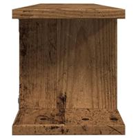 Wandschappen 2 st 90x18x20 cm bewerkt hout oud houtkleurig - thumbnail