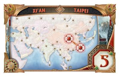 Asmodee Ticket to ride azië bordspel - thumbnail