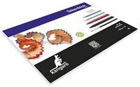 Kangaro K-5554 Tekenblok 210x297mm 120gr 20 Vel, Wit - thumbnail
