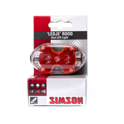 Simson led achterlicht rood
