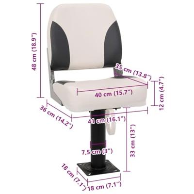 VidaXL Bootstoel 1 set inklapbaar lage rugleuning fixeerlus VidaXL Bootstoel 1 set inklapbaar lage rugleuning fixeerlus