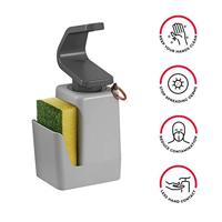 Metaltex Soap-Tex Zeepdispenser 11x8x22 cm Grijs - thumbnail