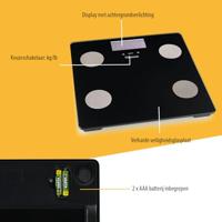 Tristar WG-2442 Analyse-personenweegschaal Digitaal Weegbereik (max.): 150 kg Zwart - thumbnail