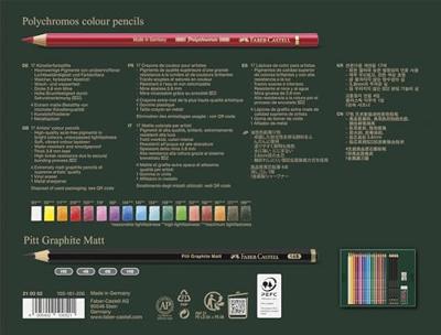 Faber Castell Tekenset Polychromos en Pitt Grafiet Mat