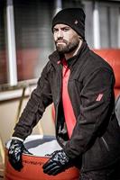 NITRAS SAFETY Knitted hat black m. rollrand - thumbnail