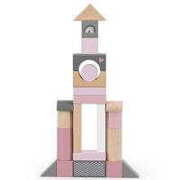 Label Label Houten blokken 50 stuks roze - thumbnail