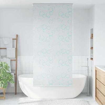 VidaXL Rolgordijn voor douche 100x240 cm bubbel