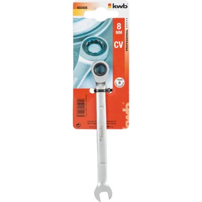 kwb 460408 Dubbele ringsleutelratelset 1 stuks Sleutelbreedte (metrisch) 8 mm