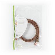 Nedis CAT6-kabel | RJ45 Male naar RJ45 Male | S/FTP | 1.5 m | Bruin | 1 stuks - CCGP85221BN15 CCGP85221BN15