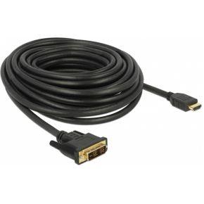 DeLOCK 85587 video kabel adapter 10 m HDMI Type A (Standaard) DVI-D Zwart