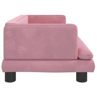 VidaXL Hondenmand 80x45x30 cm fluweel roze VidaXL Hondenmand 80x45x30 cm fluweel roze
