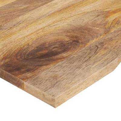 Bureaublad met ronding 90x60x2,5 cm massief ruw mangohout