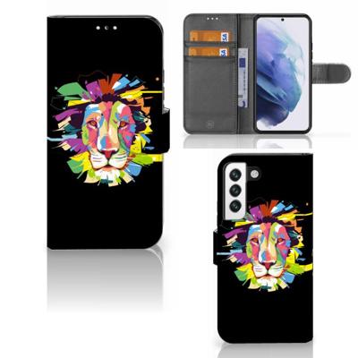 Samsung Galaxy S22 Leuk Hoesje Lion Color Samsung Galaxy S22 Leuk Hoesje Lion Color
