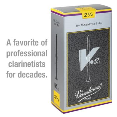 Vandoren V12 rieten Bb-klarinet 2.5, 10 stuks