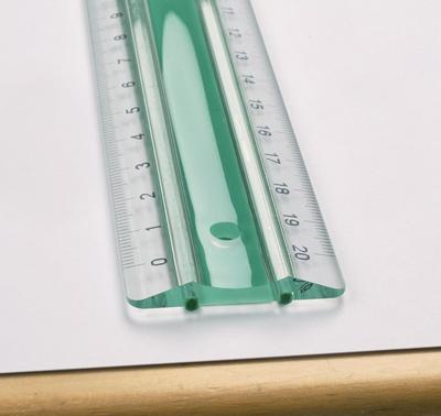 Linex antislip liniaal 30 cm groen/transparant - thumbnail