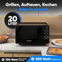 Profi Cook PC-MWG 1278 Magnetron Zwart 700 W Timerfunctie, Grillfunctie - thumbnail