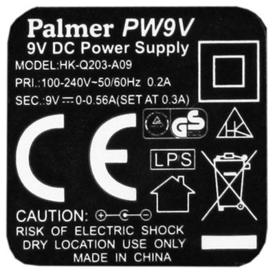Palmer PW 9 V voedingsadapter