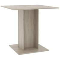 Eettafel 80x80x75 cm spaanplaat sonoma eikenkleurig - thumbnail