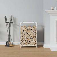 Brandhoutrek 44x28x65 cm koudgewalst staal wit - thumbnail