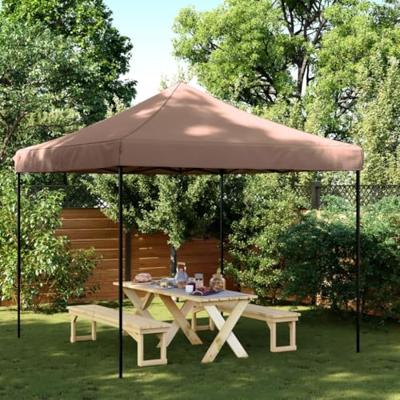 VidaXL Partytent inklapbaar pop-up 292x292x315 cm bruin VidaXL Partytent inklapbaar pop-up 292x292x315 cm bruin
