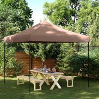 VidaXL Partytent inklapbaar pop-up 292x292x315 cm bruin - thumbnail