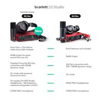 Focusrite Scarlett 2i2 Studio 4th Gen USB audio interfaceset - thumbnail