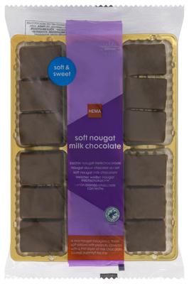 HEMA Zachte nougat met melkchocolade 180gram