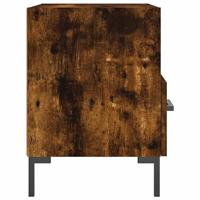 Nachtkastjes 2 st 40x35x47,5 cm bewerkt hout gerookt eikenkleur - thumbnail