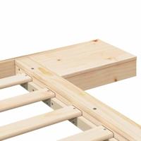 Bedframe Bruin 75 x 190 cm Hout - thumbnail
