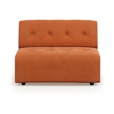 HKliving Vint bank middle 1,5-seat Corduroy Rib Dusty Orange