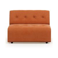 HKliving Vint bank middle 1,5-seat Corduroy Rib Dusty Orange - thumbnail