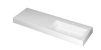 Wastafel INK Momento 1400x450x90 mm Glans wit 3421059 - thumbnail