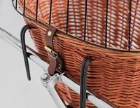 Trixie fietsmand met draadkoepel voorop naturel 44x48x33 cm - thumbnail