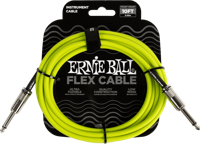 Ernie Ball 6414 Flex Cable 3 meter instrumentkabel groen - thumbnail