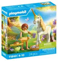PLAYMOBIL verzameleenhoorn: Regenboogbloem met fee 71840 - thumbnail