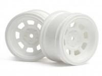Vintage stock car wheel 31mm white (6mm offset) - thumbnail