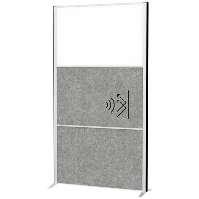 Maul 9603095 Scheidingswand Zilver, Donkergrijs