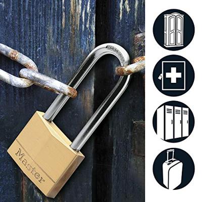 Masterlock 50mm - 64mm hardened steel shackle, 7mm diam. - double locking - 5-pin - 150EURDLJ