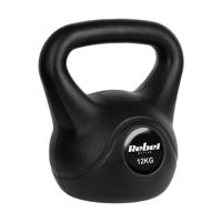 REBEL ACTIVE Bitumen kettlebell 12 kg - thumbnail