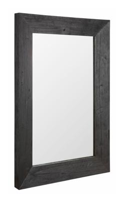 MUST Living Spiegel 'Lola' Hout, 140 x 100cm, kleur zwart