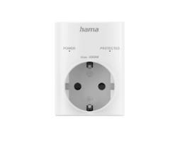 Hama Stopcontactadapter Geaard Stopcontact met Overspanningsbeveiliging Netspanning Wit