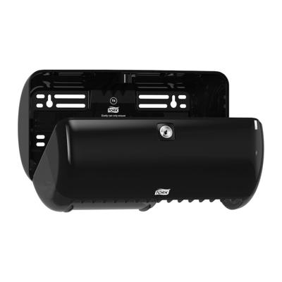 Toiletpapierdispenser tork t4 duo zwart Toiletpapierdispenser tork t4 duo zwart