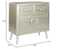 Dressoir Home ESPRIT Zilverkleurig 80 x 39 x 82 cm - thumbnail