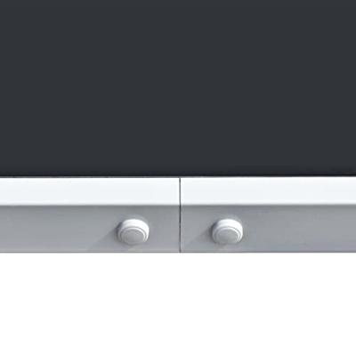 Tuintafel 150x90x74 cm staal zwart