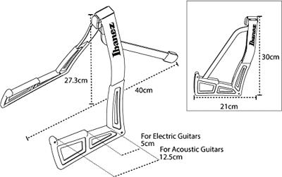 Ibanez ST101 standaard voor gitaar en bas