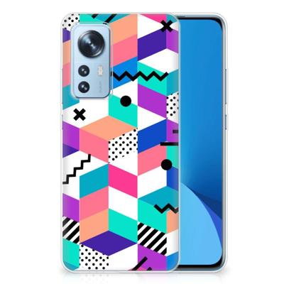 Xiaomi 12 | 12X | TPU Hoesje | Blokken Kleurrijk