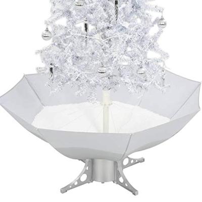 VidaXL Kerstboom sneeuwend met paraplubasis 170 cm wit