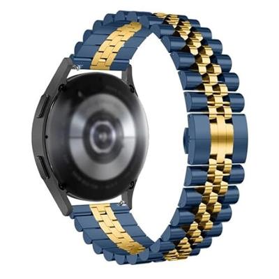 Stalen band - Donkerblauw met goud - Xiaomi Mi Watch / Xiaomi Watch 2 / Xiaomi Watch S1 / S2 / S3 / S4 Stalen band - Donkerblauw met goud - Xiaomi Mi Watch / Xiaomi Watch 2 / Xiaomi Watch S1 / S2 / S3 / S4