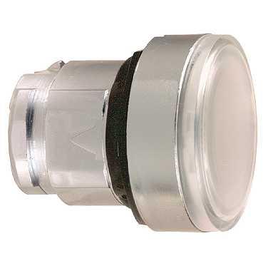 Schneider Electric ZB4BA18 Frontelement voor verlichte druktoets Bedieningsknop vlak Wit 1 stuk(s)